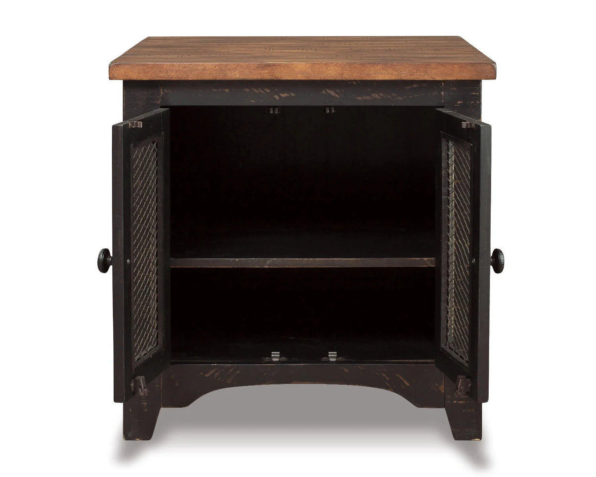 Black/Brown End Table L880078