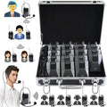 Wireless Headset Microphone Tour Guide System (1 Transmitter 14 Receivers with Black Storage Case) J696382