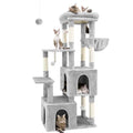 Light Grey Heavy Duty Cat Tree with Scratching Post I99285