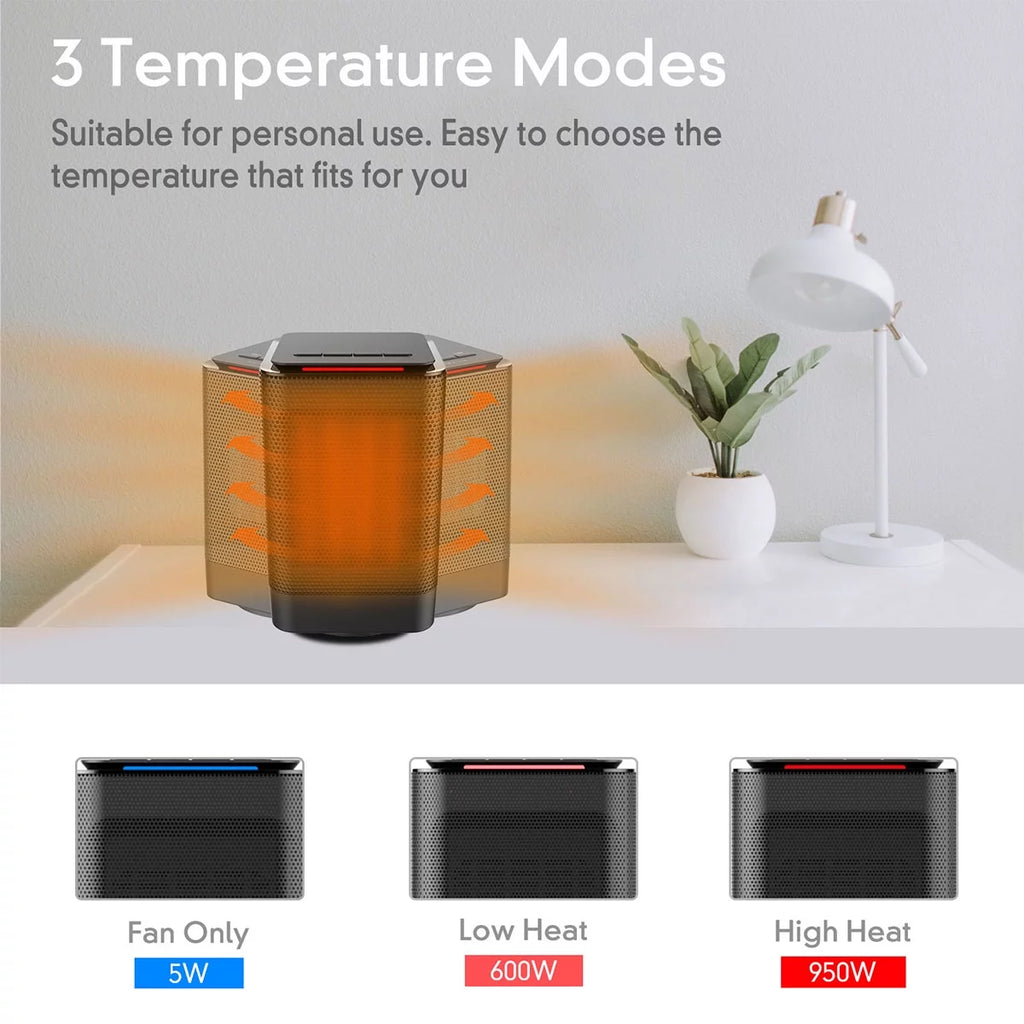 950W/600W Portable Electric Heater D6702