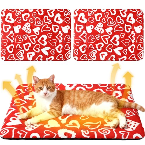 2 Pack Green Self Warming Cat Bed 18 x 24 Inch S79943