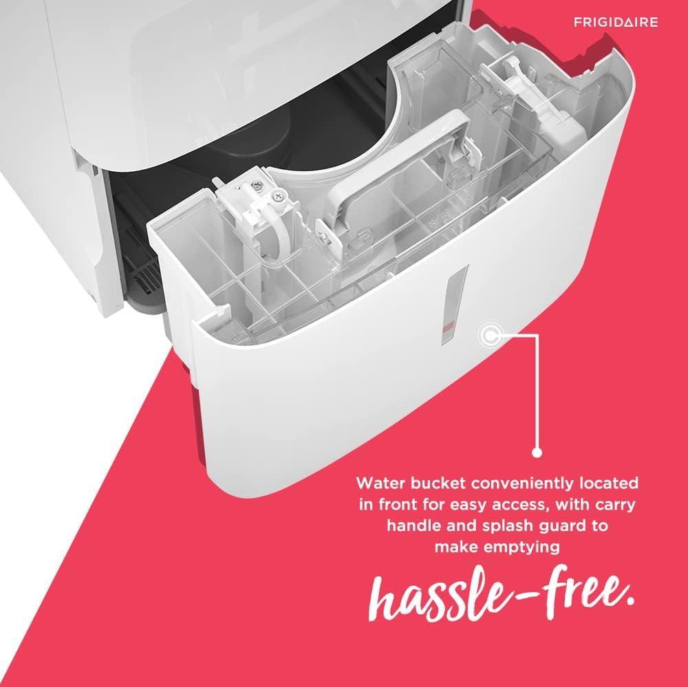 White 50 Pint Dehumidifier with Built In Pump X7842