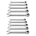 10 Pc Combination Ratcheting Wrench Set T7231