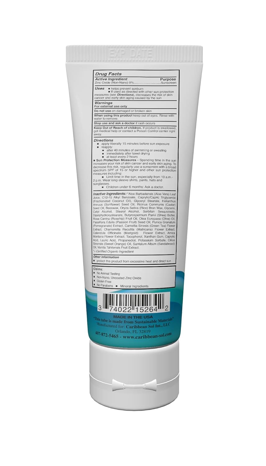 Natural Sunscreen SPF 15, 4oz U83897