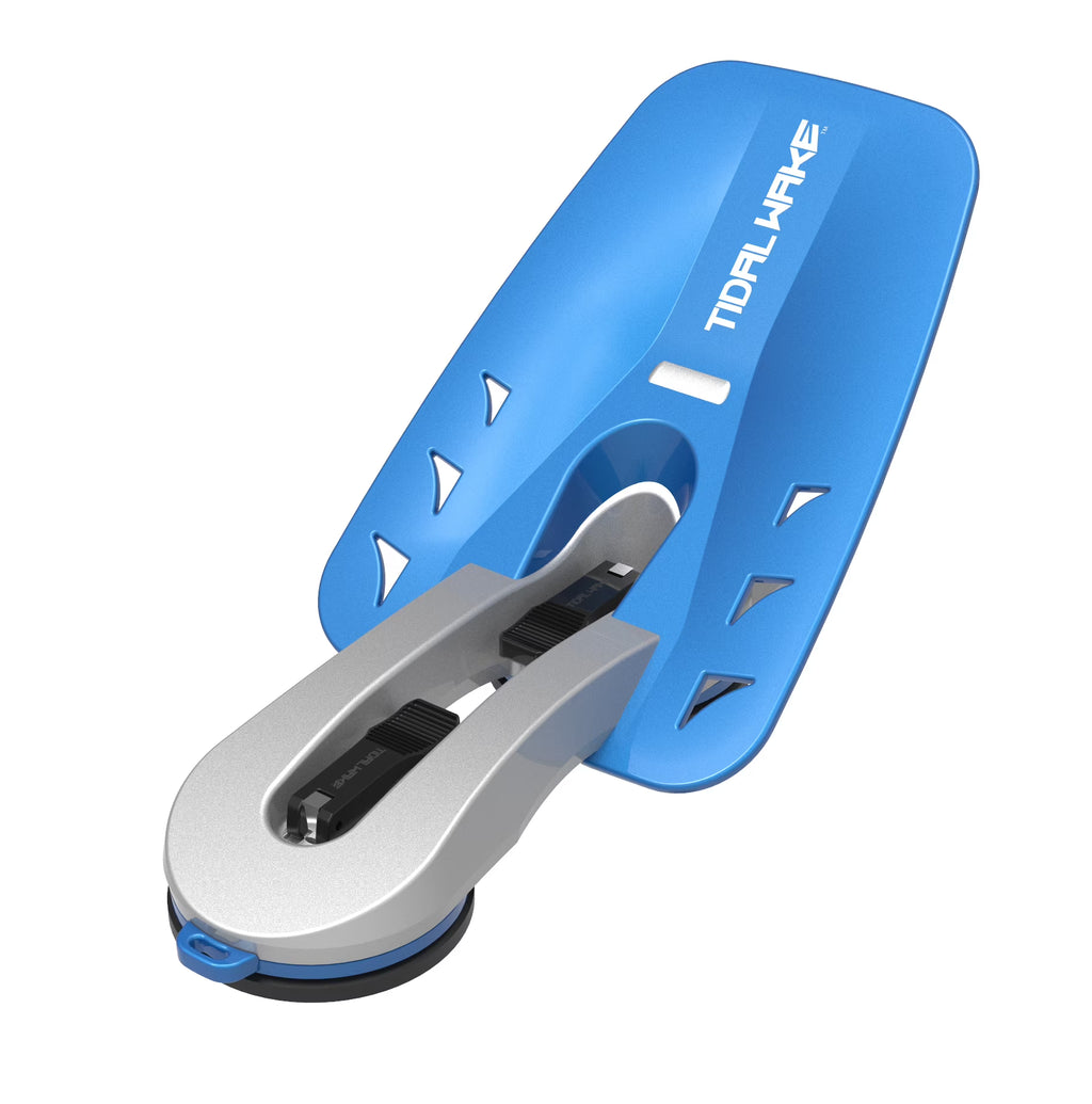 Silver/Blue Wakesurf Shaper with Storage Tote T667