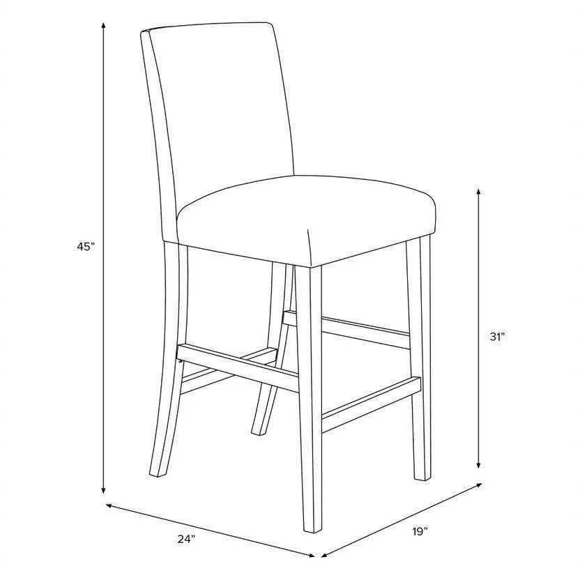 Gray Bar Stool W6932