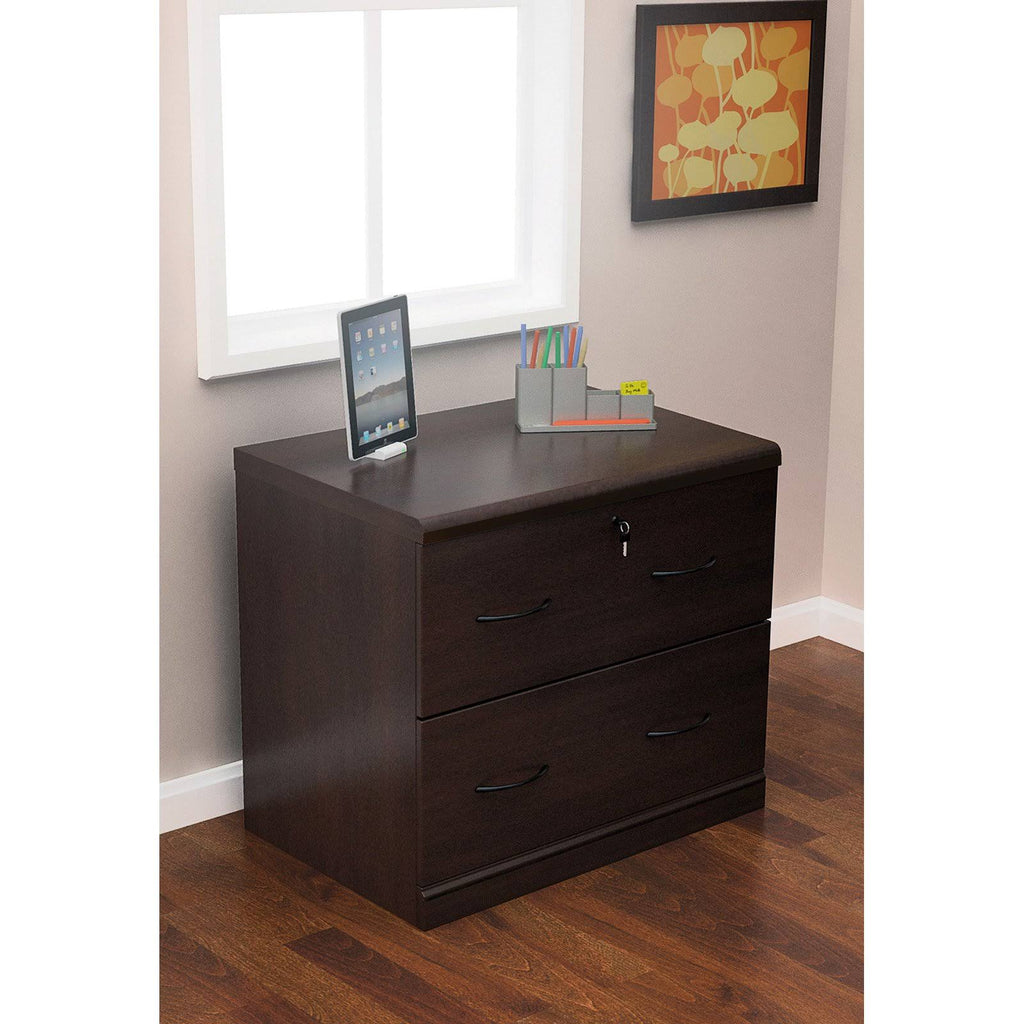 Espresso 2 Drawer Lateral Filing Cabinet D829