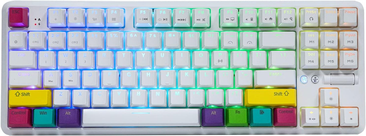 87 Keys Bluetooth Wired/Wireless Mechanical Keyboard with RGB Backlit N552855