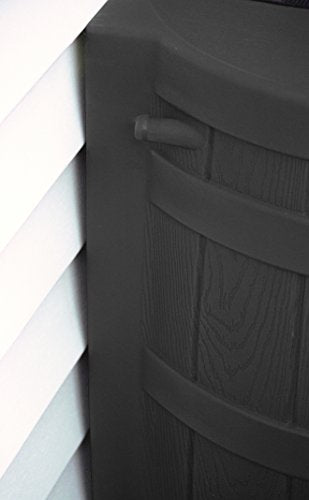 50 Gallon Black Rain Barrel with Diverter Kit R3949