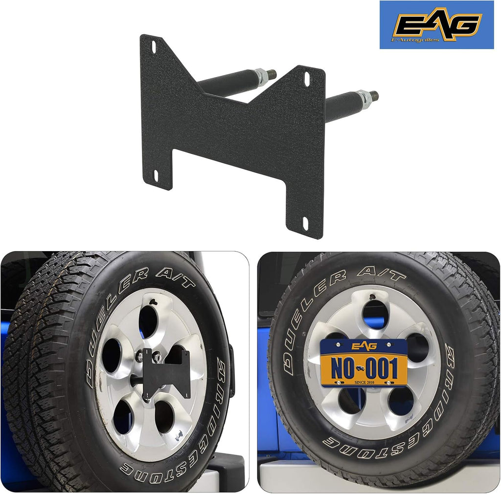 Rear License Plate Relocation Bracket on Spare Tire Carrier Pack of 2 S735516