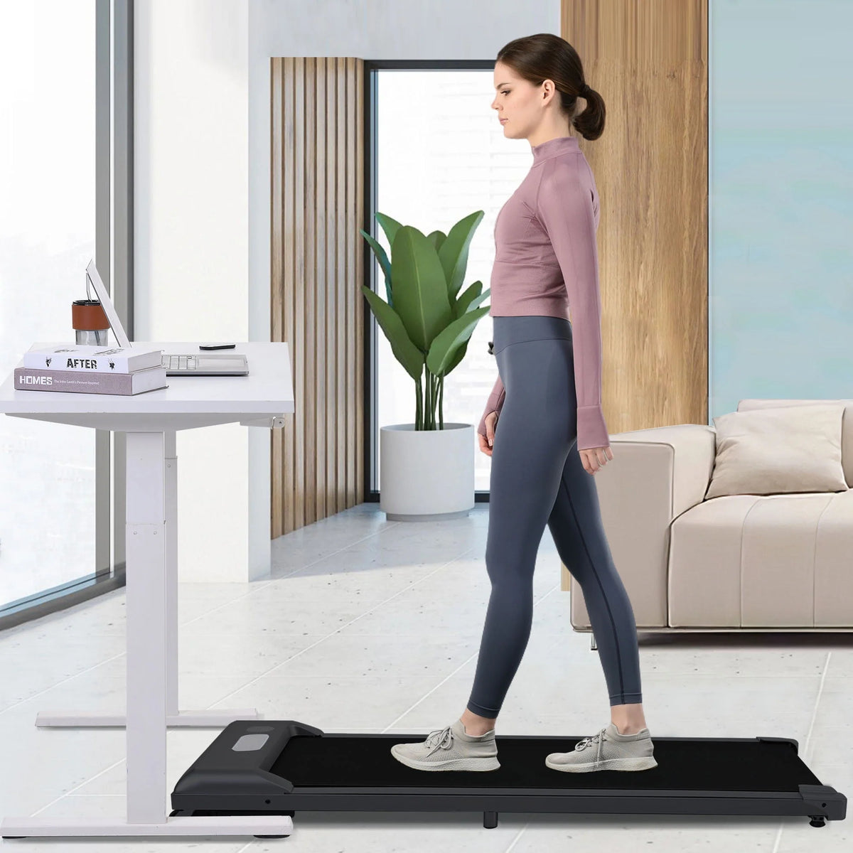 Portable 2.5HP Under Desk Treadmill B607978