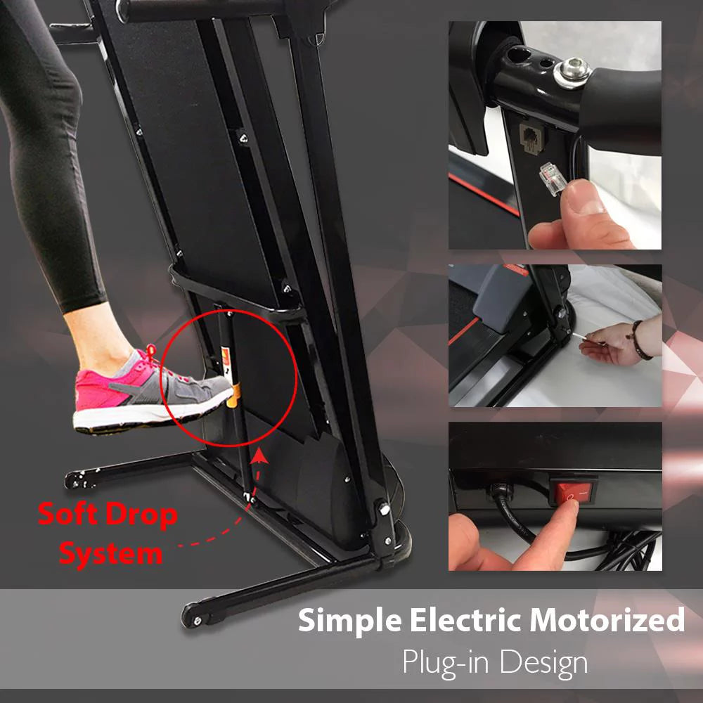 Foldable Treadmill with LCD D316386