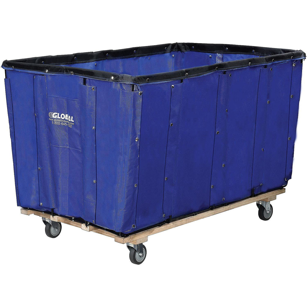 Vinyl Basket Bulk Truck, 24 Bushel, Blue W14128