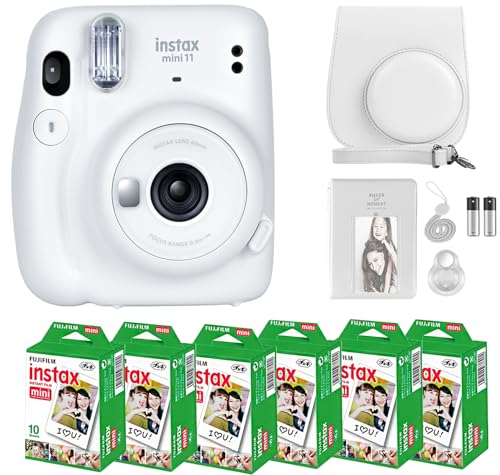 Charcoal Gray Instant Camera with Instant Film and Accessories Q959