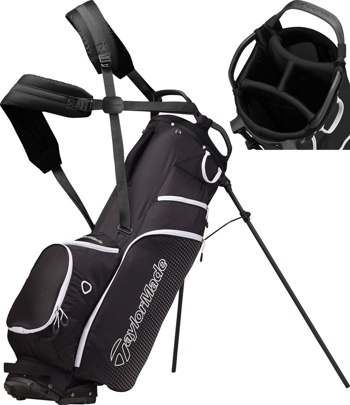 Stand Bag Black/White P3234