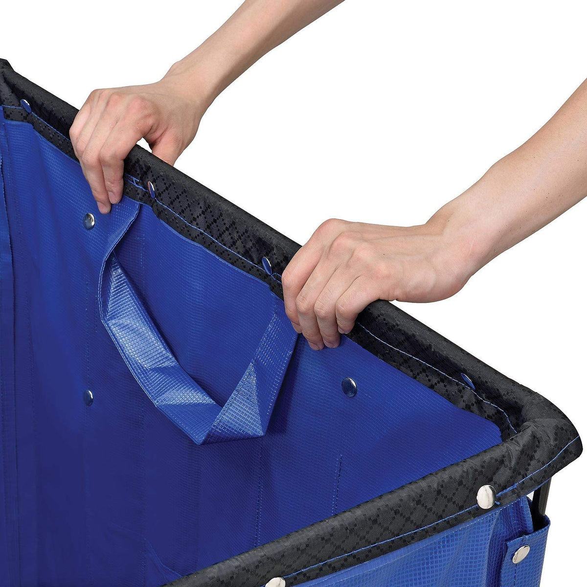 Vinyl Basket Bulk Truck, 24 Bushel, Blue W14128