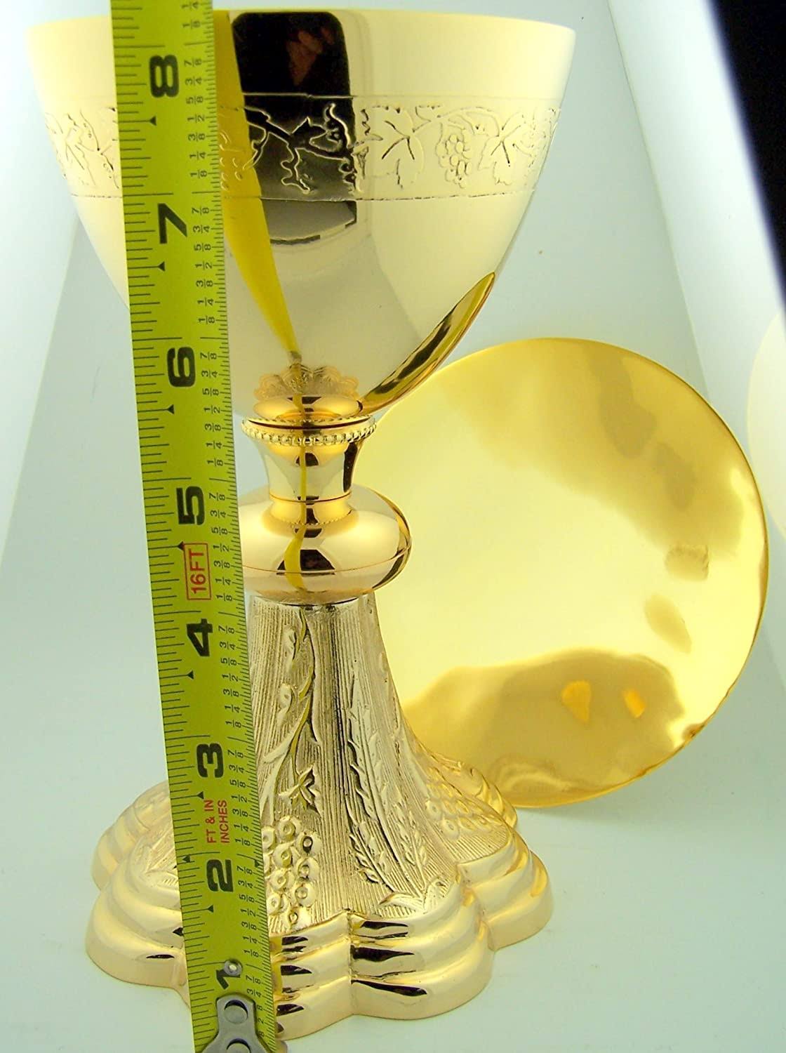 Gold Gild Priest Chalice & Paten J3079