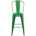 Bar & Counter Stool, Distressed Green P44740