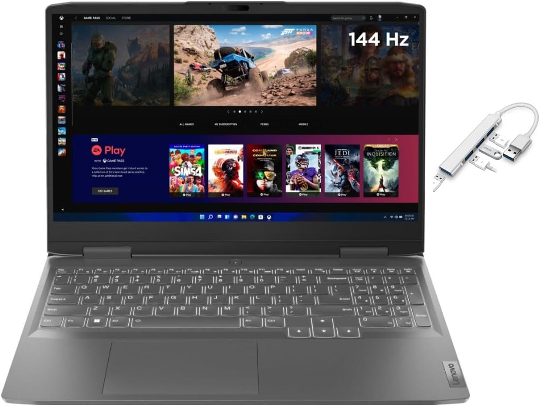 15.6" 144Hz FHD Gaming Laptop, Core i5-13420H, 32GB RAM DDR5, 1024GB SSD, RTX 3050, Backlit, Windows 11 Home, Grey P6688