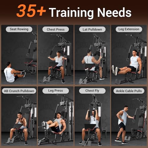 Multifunctional Full Body Workout Machine with 150LBS Weight Stack I34259