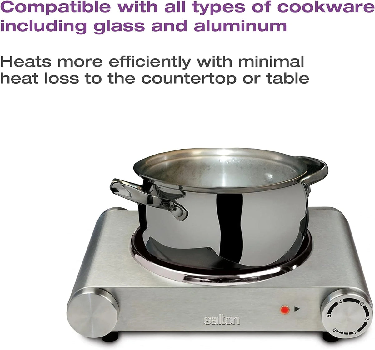 Single Burner Infrared Cooking Range Stainless Steel L976
