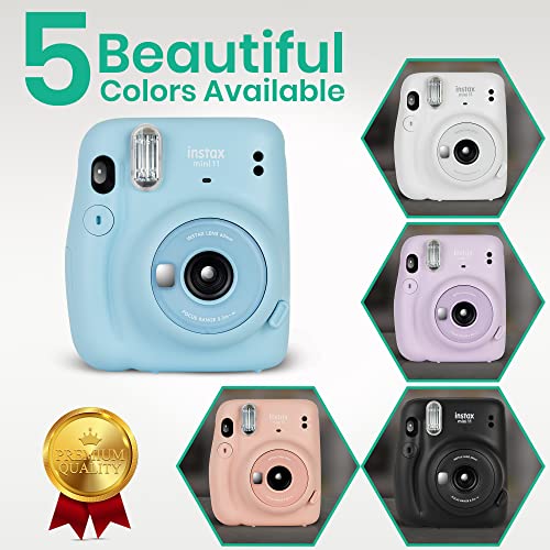 Charcoal Gray Instant Camera with Instant Film and Accessories Q959
