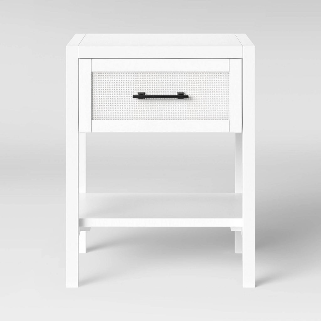 White End Table with Drawer D312