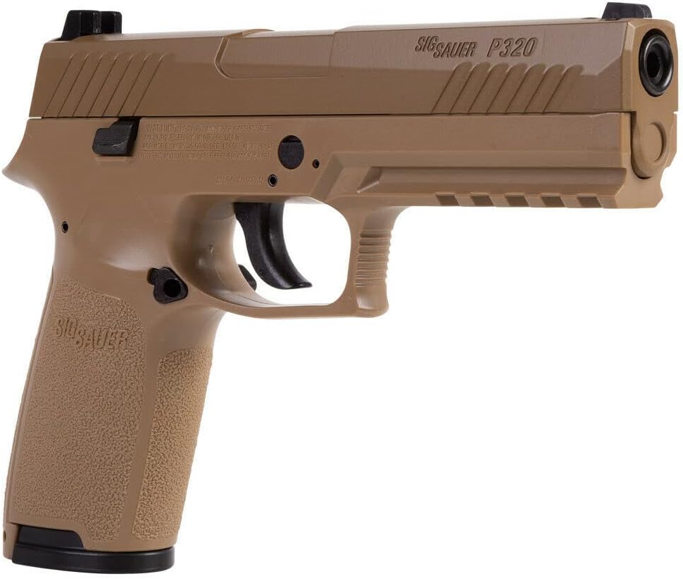 SIG Sauer P320 Air Pistol with CO2 12 Gram (15 Pack) and 500 Lead Pellets Bundle A7155
