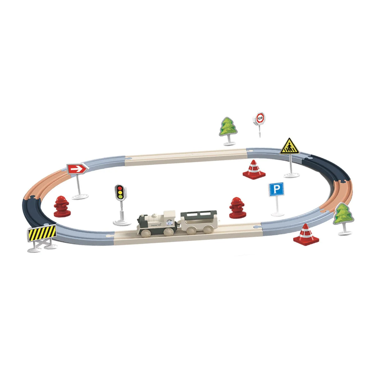30pcs Puzzle Train Tracks Set A8054