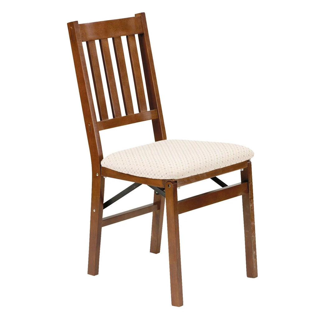 Folding Chair with Blush Upholstery 2-Pack Q211