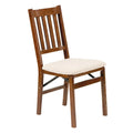 Folding Chair with Blush Upholstery 2-Pack Q211