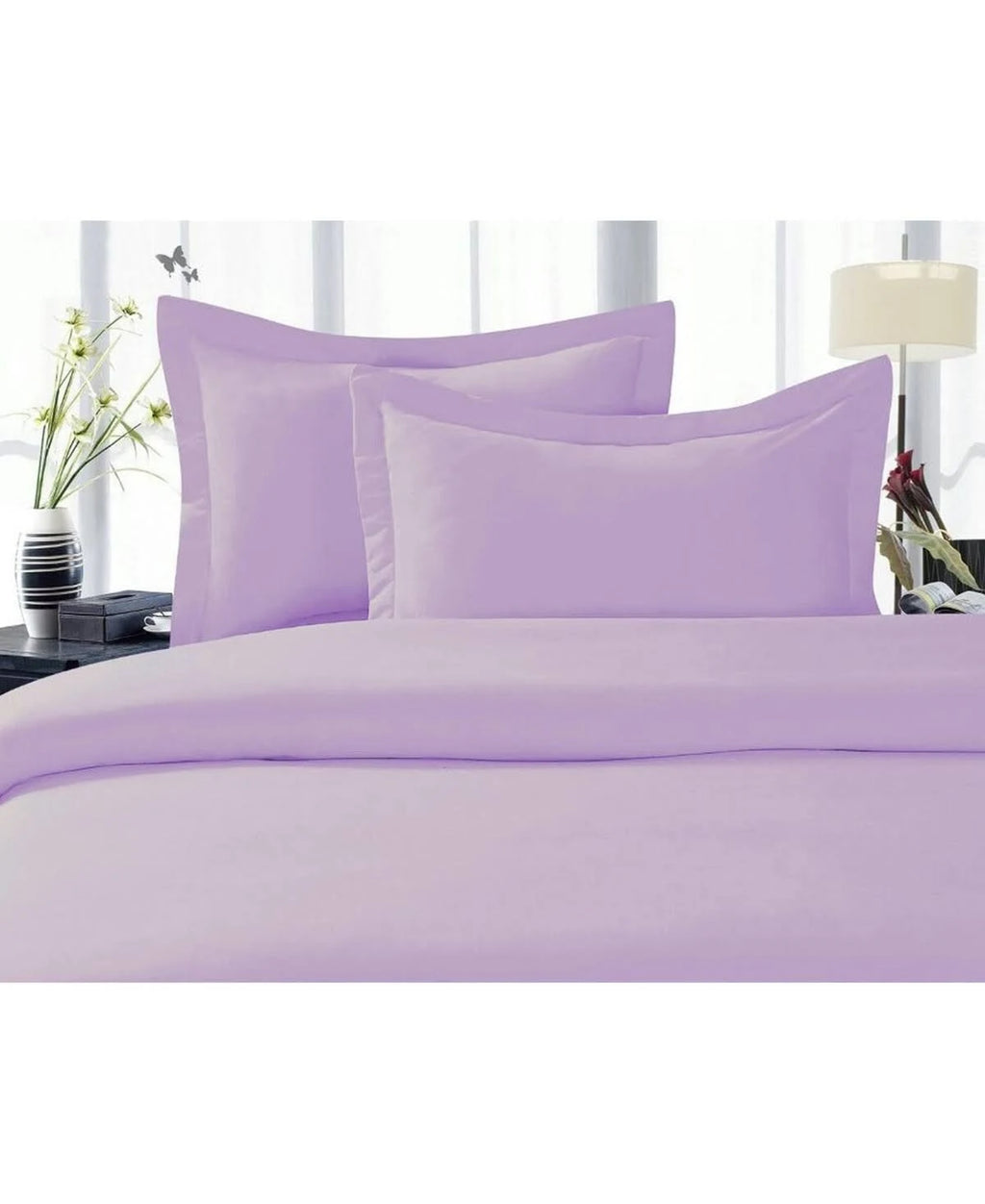 3-Piece Duvet Cover Set King/Cali King Open Purpl F28830