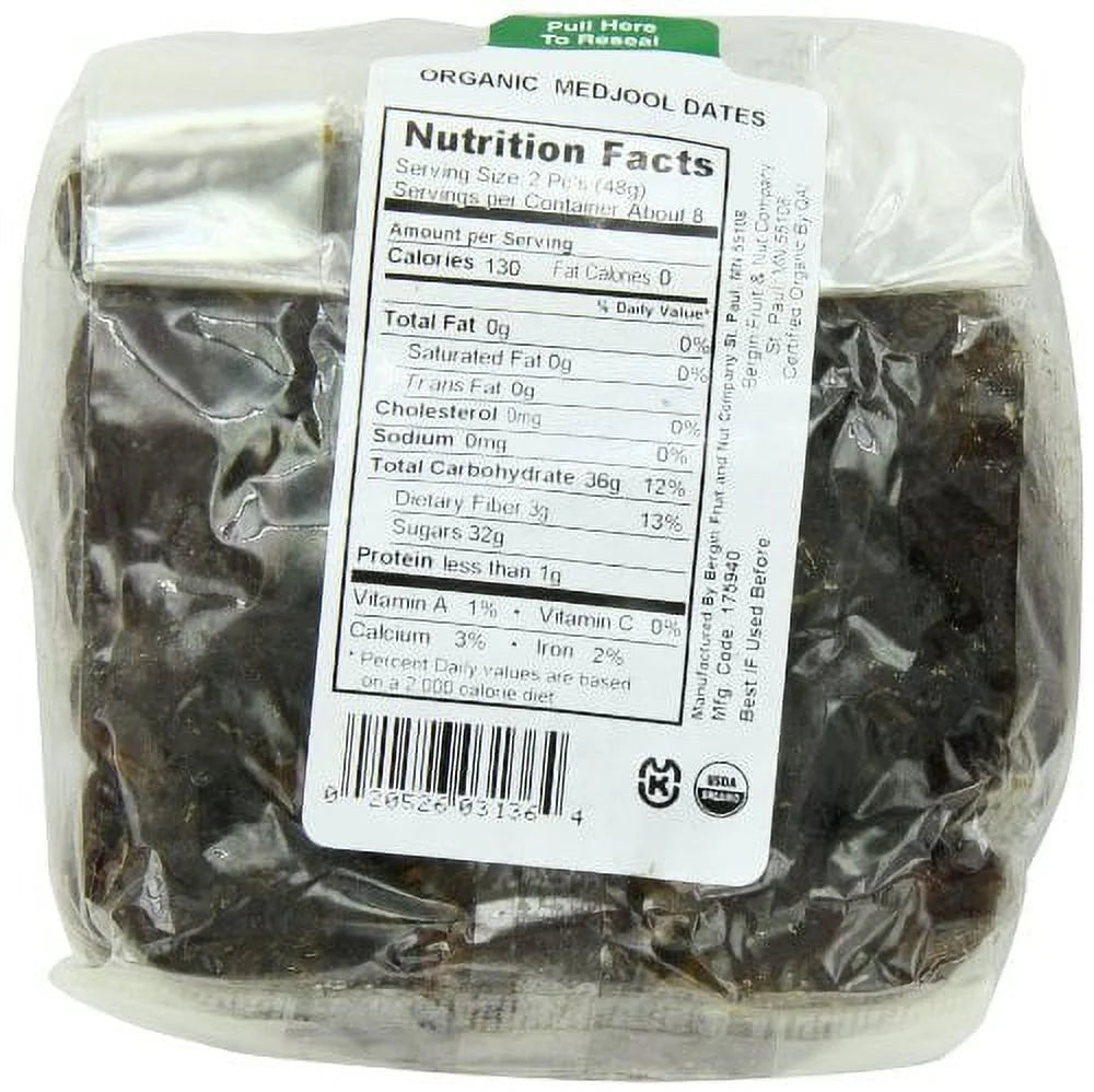 Organic Medjool Dates 14-Ounce Bags Pack Of 2 D736203