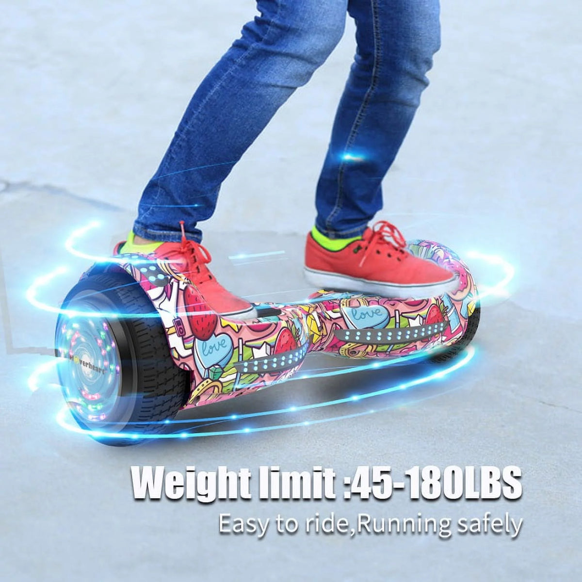 6.5 Bluetooth Speaker LED Light Self Balancing Electric Scooter J19321