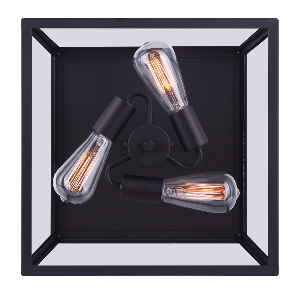 Oil Rubbed Bronze 3 Light Flushmount X612381
