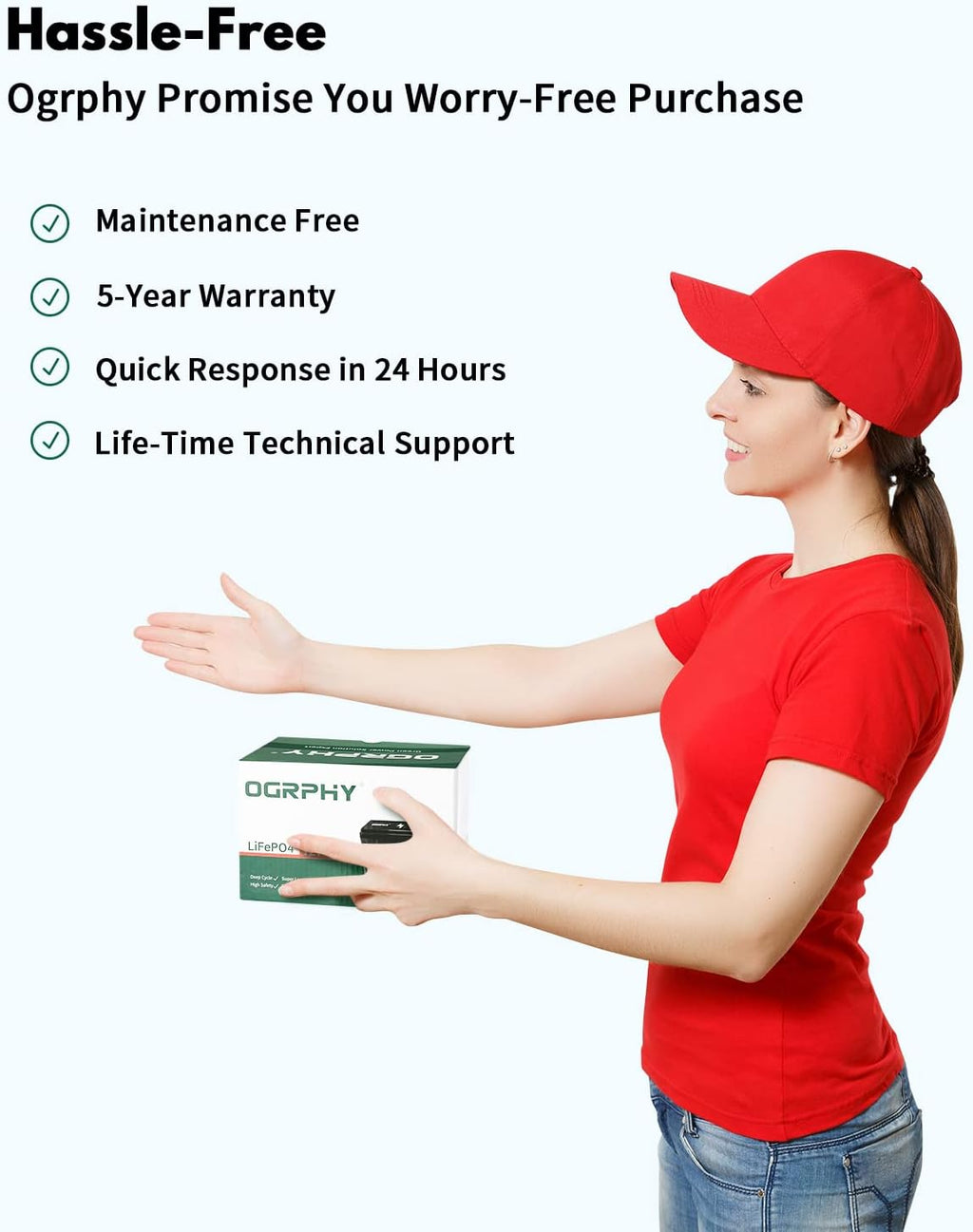 12V 15Ah Lithium Battery with BMS, Pack of 2 B2378