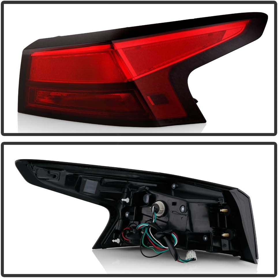 All Red Lens Tail Lights Assembly R33609
