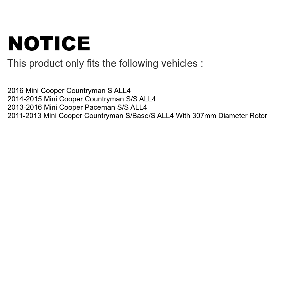 Semi-Metallic Brake Pads and Coated Drilled Slotted Disc Brake Rotors Kit K473