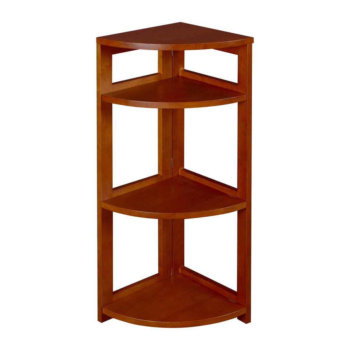 Cherry High Corner Folding Bookcase A642