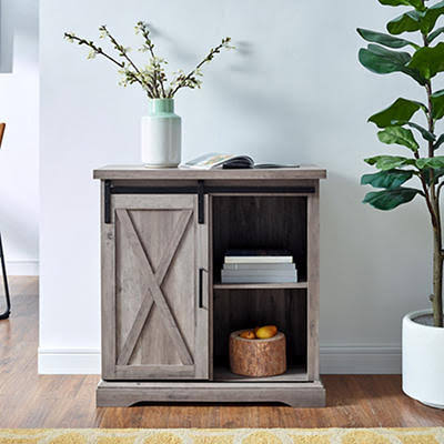 32x22 Sliding Door Accent Storage Cabinet D727