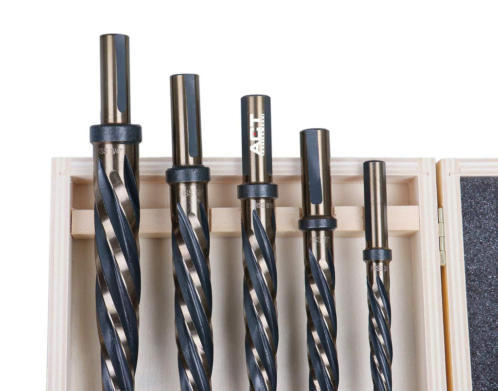 5 Pc H.S.S. Standard Spiral Flute Car Reamer Set F33027