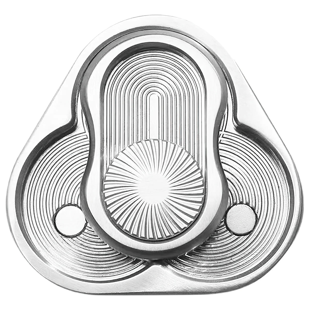 Rotary Push Toy Finger Spinner Stainless Steel Triangle Sensory Hand Toy F93253