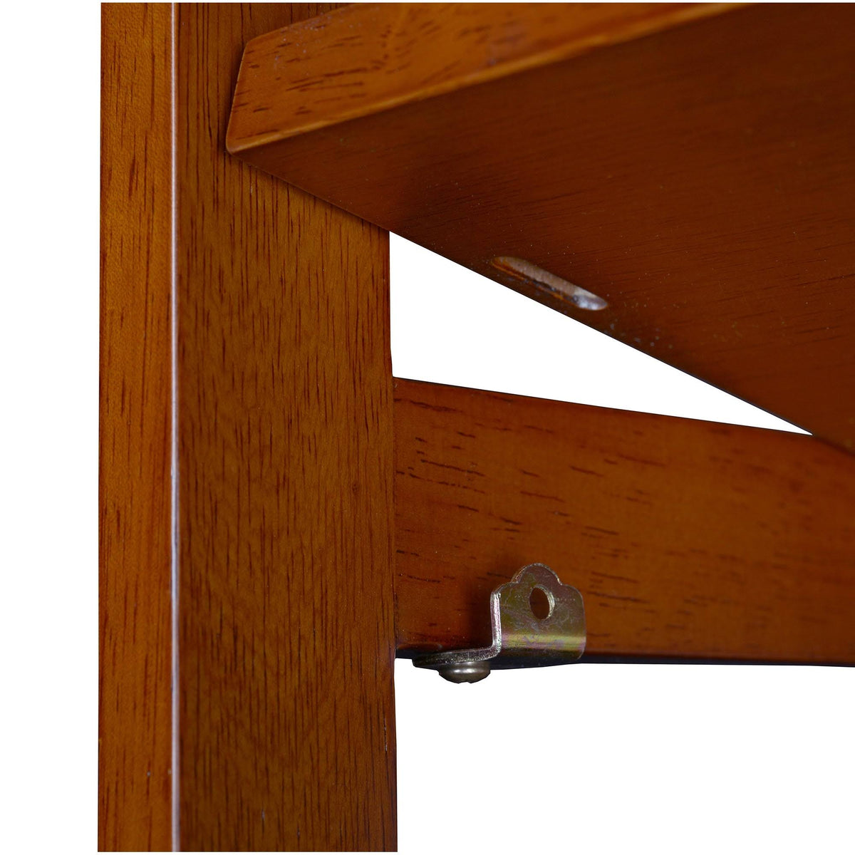 Cherry High Corner Folding Bookcase A642