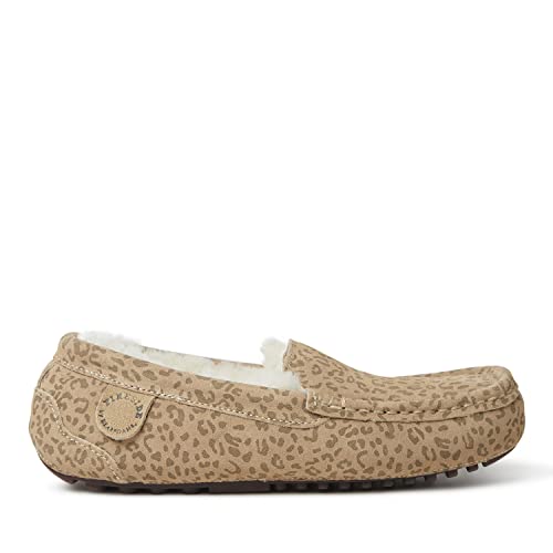 Genuine Shearling Indoor/Outdoor Moccasin Slipper U64677