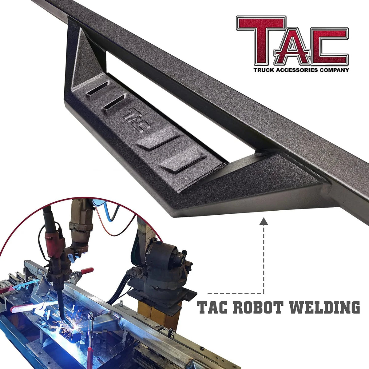 Black Side Step Nerf Bars for Pickup Truck J88113