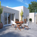 3-Piece Eucalyptus Wood Patio Dining Set S6752