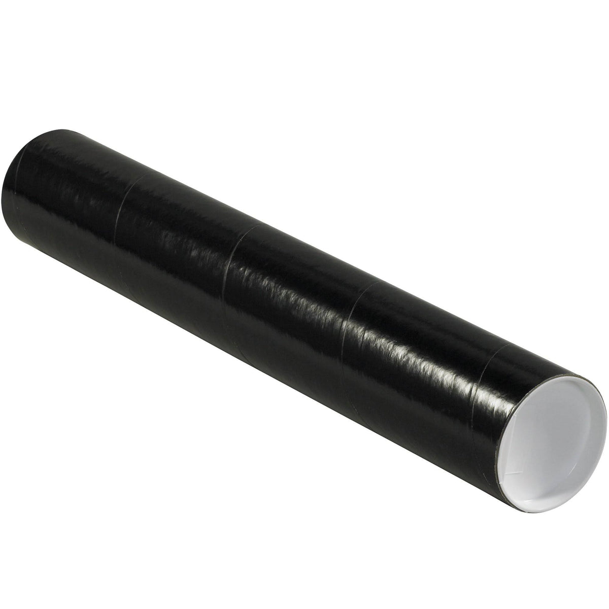 Black Mailing Tubes with Caps V725303
