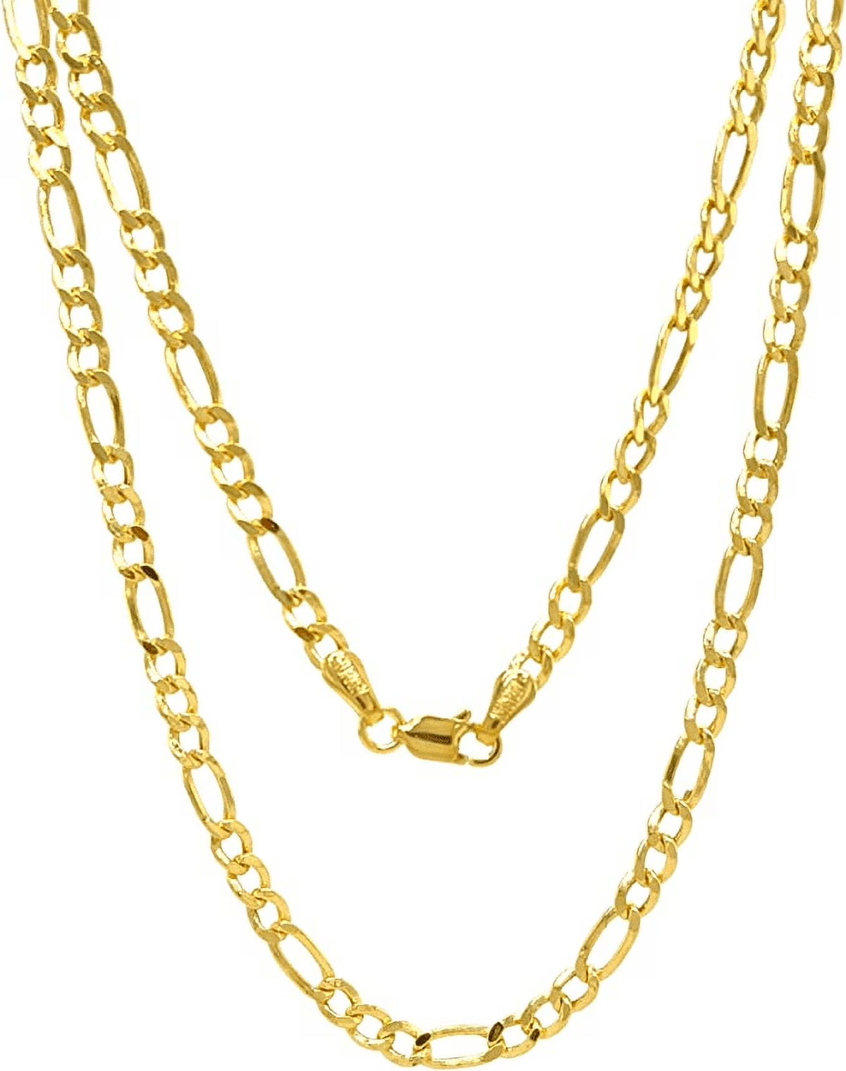 Figaro Link Chain Necklace 16" - 24" A48075