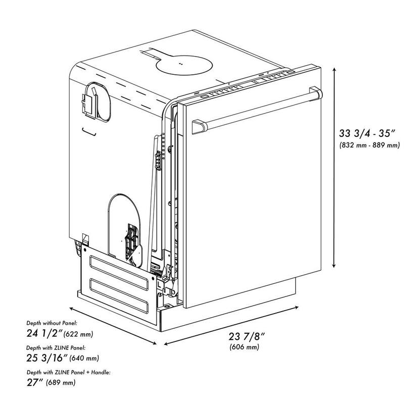 24 in. Stainless Steel Dishwasher with 3rd Rack O8295