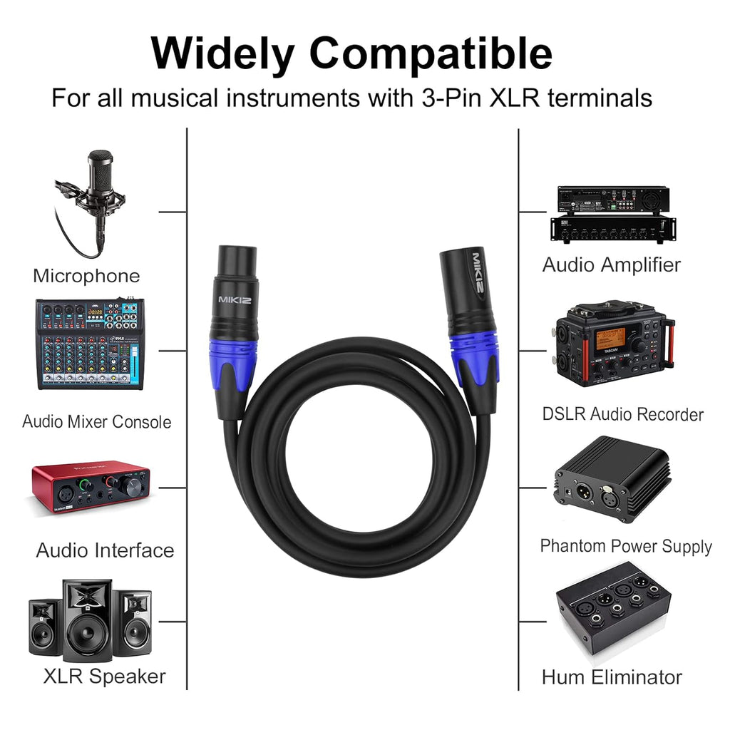 25ft 4 Pack XLR Microphone Cables J847